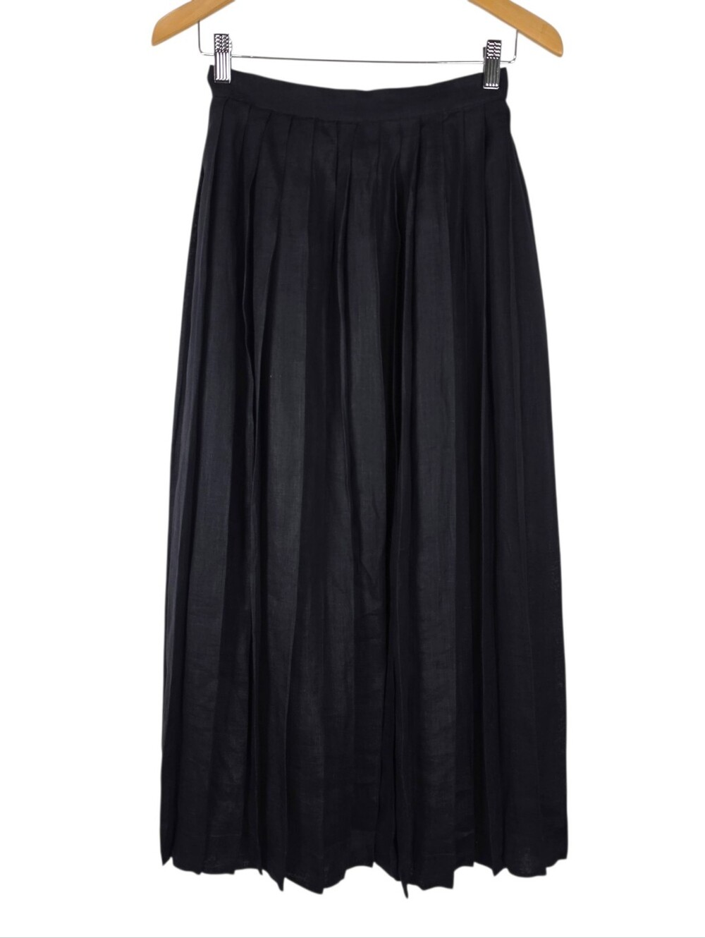 Peggy Jennings 100% Silk Pleated Midi Skirt Sz 6 Whimsigoth Victorian Edwardian